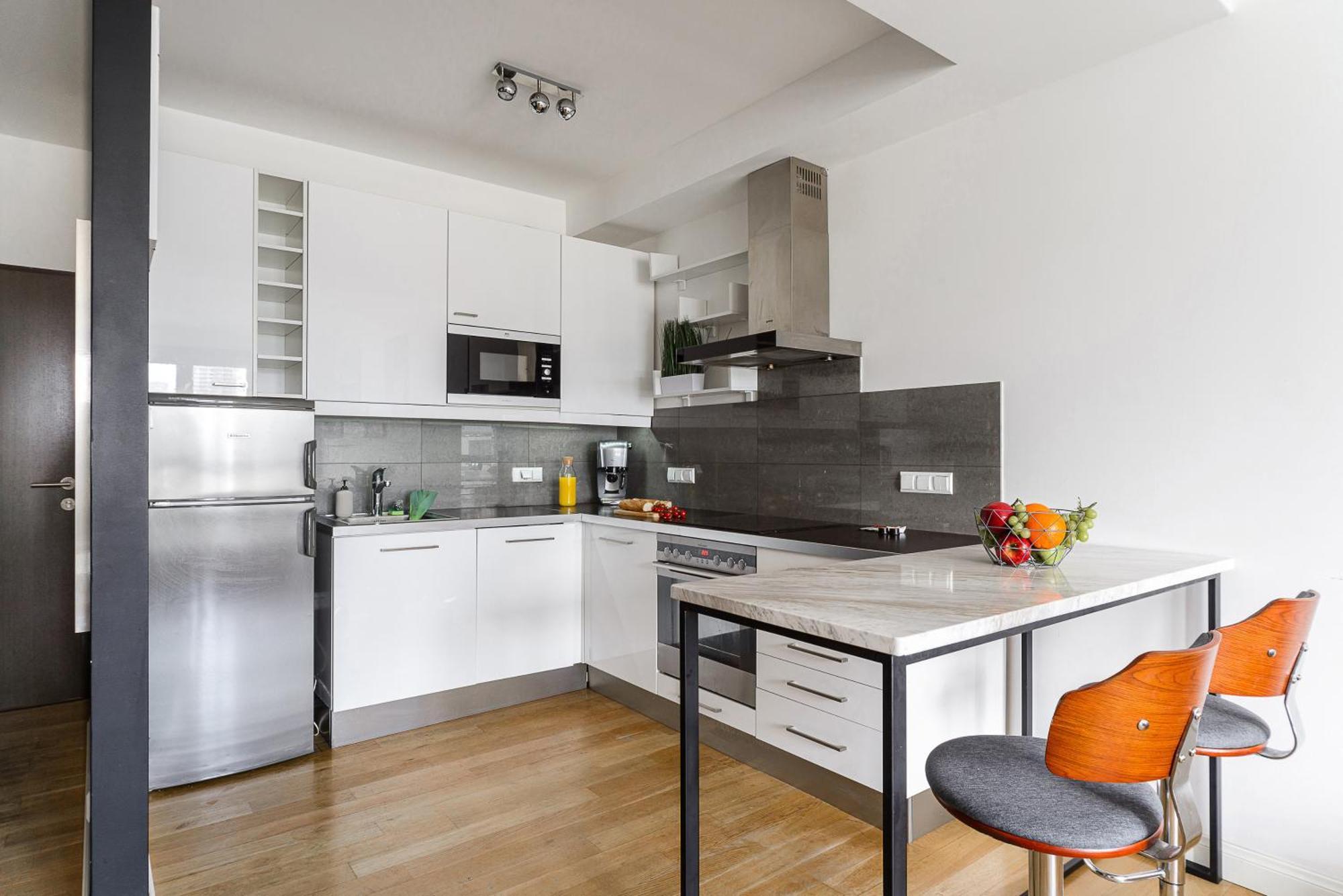 Apartment Premium In The Center Of With Free Parking & Balcony Warschau
